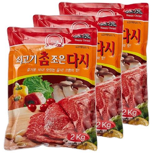 초야식품 쇠고기 참조은 다시, 2kg, 3개