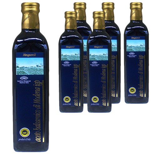 멩가졸리 아세토 발사믹 모데나 식초 3년산, 500ml, 6개