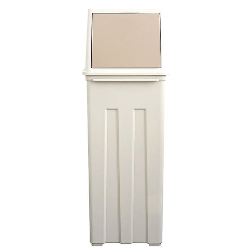바람 베네시안 휴지통 40L, 베이지, 1개