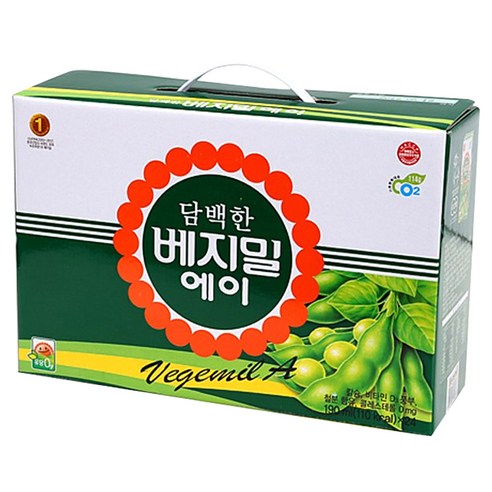 베지밀 담백한 에이 두유, 190ml, 24개