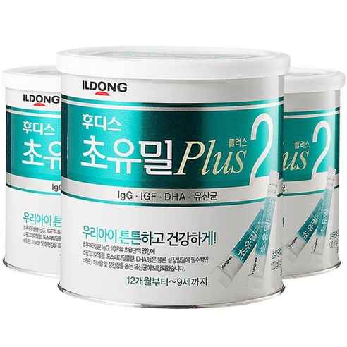 일동후디스 초유밀 플러스 2단계, 100g, 3개