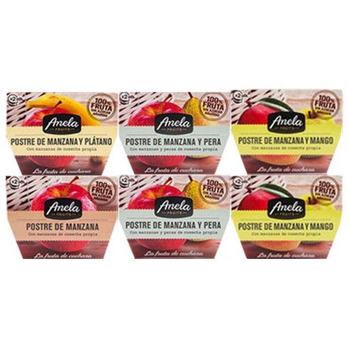 아넬라 12일 솔루션 생과일 디저트 6팩 세트, 사과배, 바나나, ..., 1세트 사과배, 바나나, 망고, 사과, 랜덤 × 1세트, 맛 × 수량 섬네일