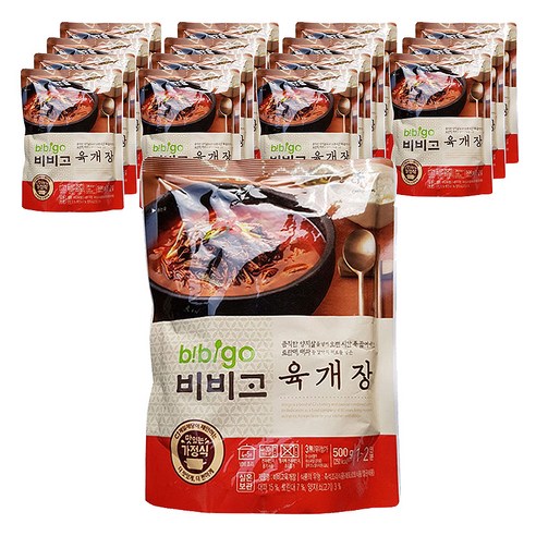 비비고 육개장, 500g, 16개
