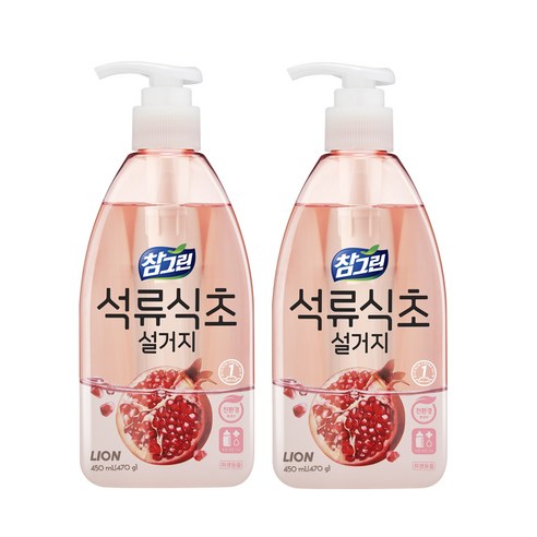 참그린 석류식초 설거지 주방세제 용기, 470g, 2개