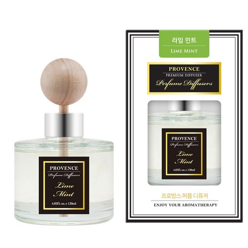 더허브샵 프로방스 퍼퓸 디퓨져 120ml, 라임민트