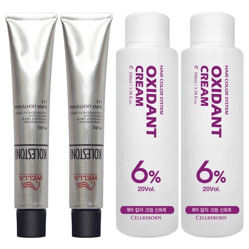 웰라 뉴콜레스톤 퍼펙트 퓨어컬러 염색제 80g + 산화제 100ml, 로즈 14/5, 2세트