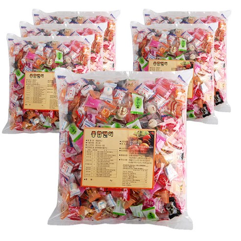 종합 캔디, 2.4kg, 6개