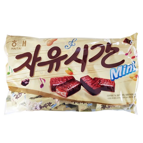 해태 미니 자유시간 간식용 초콜릿 초코바, 10g, 630g, 1개