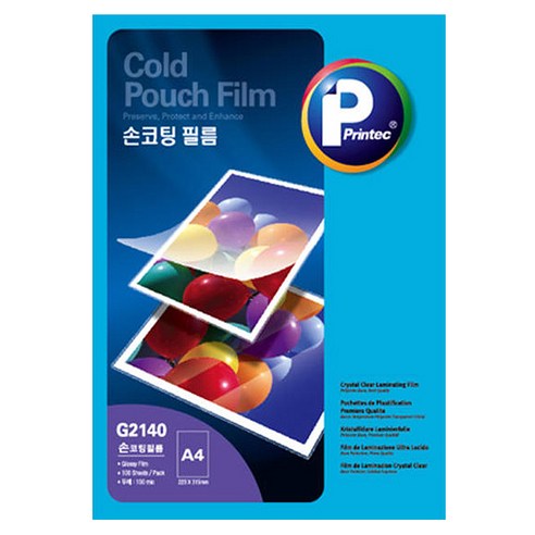 프린텍 손코팅필름 G2140, A4, 100매