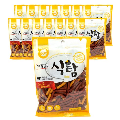 오션 거침없는 식탐 스틱형 강아지 간식 져키, 양고기버거, 15개 Best Top5