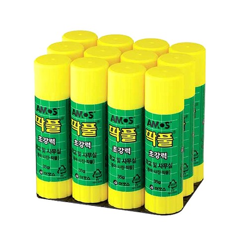 아모스 초강력 딱풀, 35g, 12개입