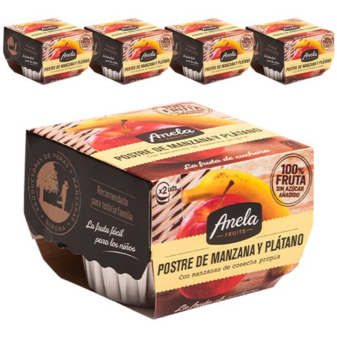 아넬라 생과일 퓨레 200g – 바나나 5개 세트 폼벨퓨레