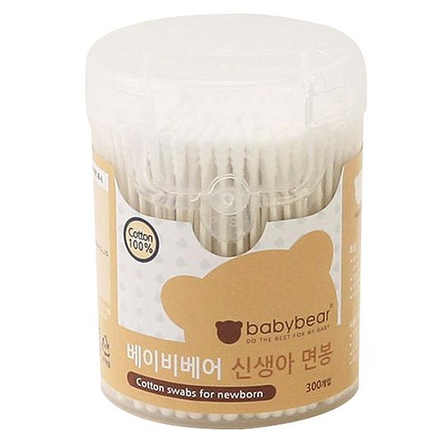 베이비베어 신생아면봉, 2개, 400개입