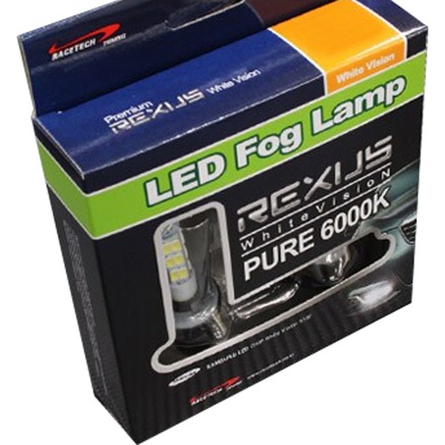 [렉서스] LED 안개등 화이트비젼 880(삼성25LED)(2개1세트), 혼합, 1세트