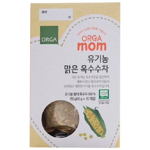 올가홀푸드 유기농 발아 옥수수차, 옥수수, 15개, 10g