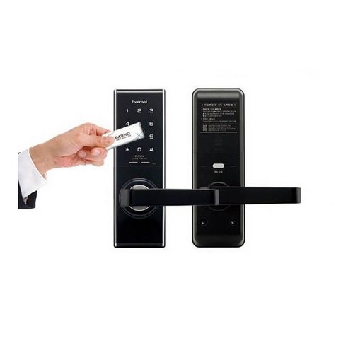 에버넷 나무문용 디지털 도어록 EN750W + 카드키 2p