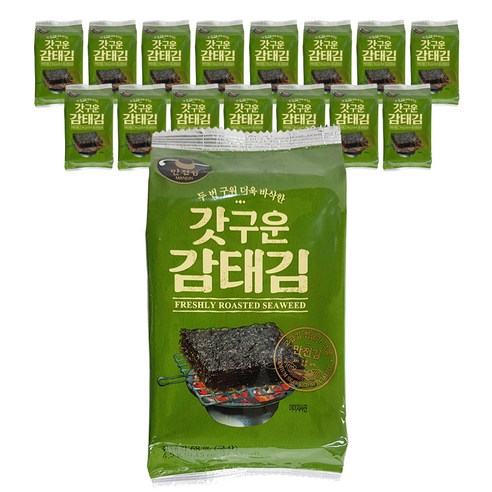 만전김 갓구운 감태김, 4.5g, 16개