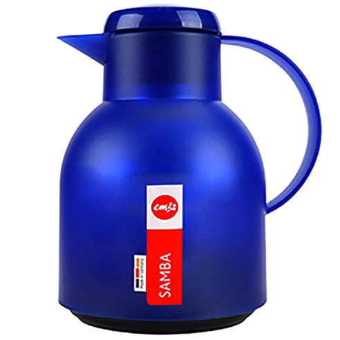 엠사 삼바 보온보냉 주전자, 1L, 딥블루