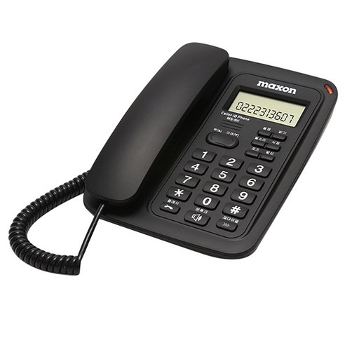 맥슨 발신자표시 유선전화기 블랙은 로켓배송으로 할인가격으로 구매 가능한 제품