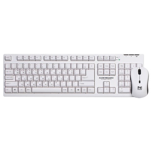 스카이디지탈 무선 키보드 W570 + 무선 마우스 W8, 무선키보드(W570), 무선마우스(W8), 화이트