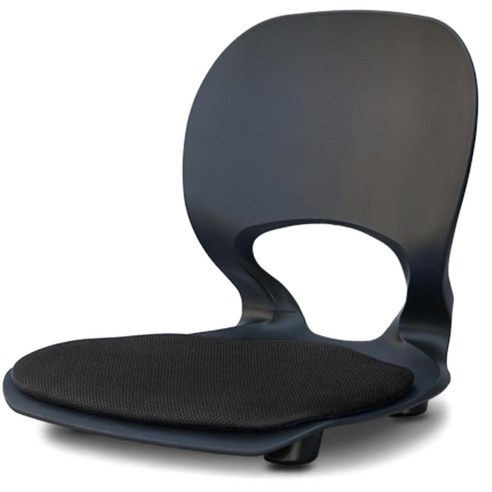 체어포커스 크로바 블랙바디 좌식 의자, 블랙