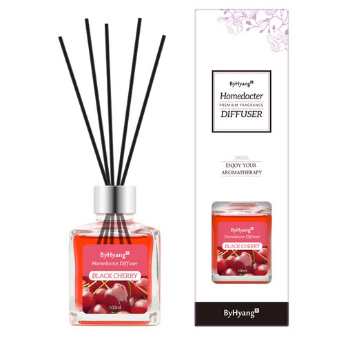 바이향 리프레싱 홈닥터 디퓨져 100ml, 블랙체리, 1개