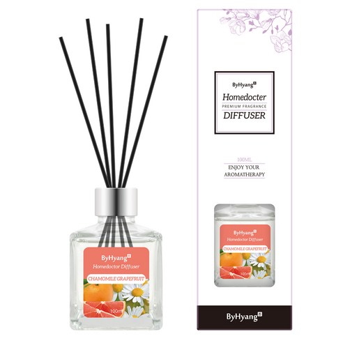 바이향 리프레싱 홈닥터 디퓨져 100ml, 캐모마일 그레이프프룻, 1개