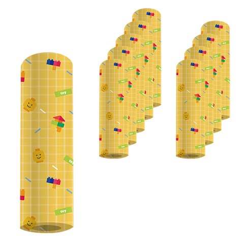 나노씨엔티 랩핑포장지 297 x 420 mm, 장난감체크무늬, 10개입