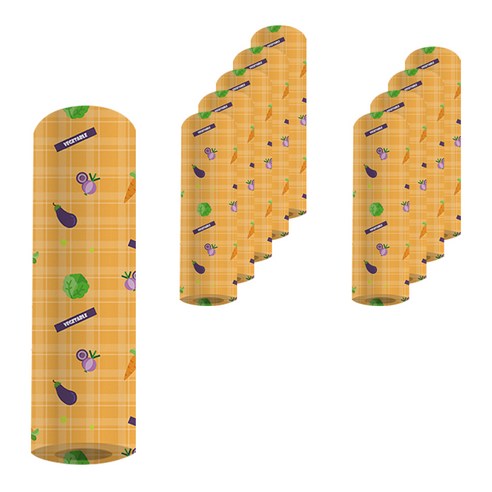 나노씨엔티 랩핑포장지 297 x 420 mm, 채소, 10개입