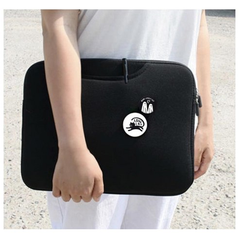 디스트 스윗멜로우 노트북파우치, 블랙, 1개 