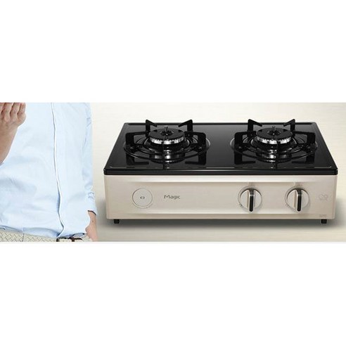 안전과 디자인을 겸비한 SK매직 2구 가스레인지로 주방을 완성하세요.