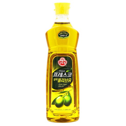 오뚜기 프레스코 압착올리브유, 900ml, 1개