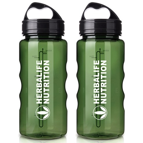 허벌라이프 물통 2p, 그린, 600ml