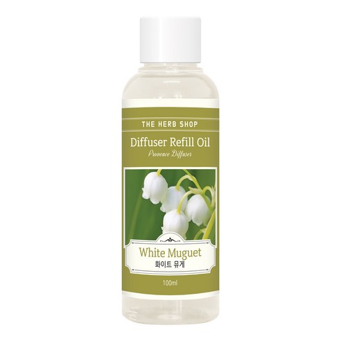 더허브샵 프로방스 방향제 리필오일 100ml, 화이트뮤게