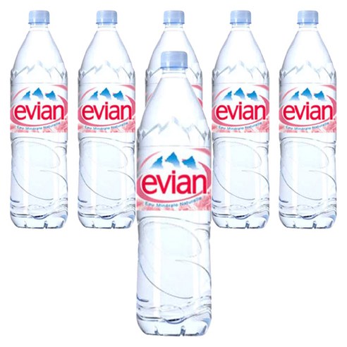 에비앙 미네랄워터, 1.5L, 6개