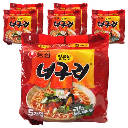 농심 얼큰한 너구리 120g, 30개