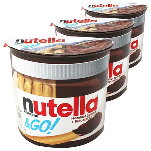 누텔라 앤 고 막대과자, 52g, 3개