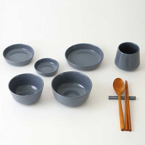 에라토 모노 1인 홈식기세트 9p T-95A90, 그레이, 9종