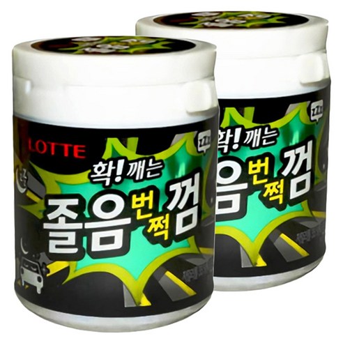 롯데 확 깨는 졸음 번쩍 껌, 87g, 2개