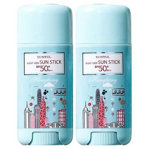 은율 나이트뷰 선스틱 SPF50+ PA+++, 15g, 2개