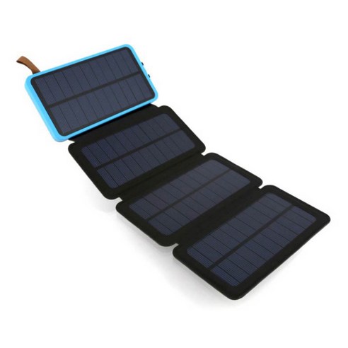 2000mAh 용량의 넥스트 태양광 4판넬 파워뱅크 보조배터리