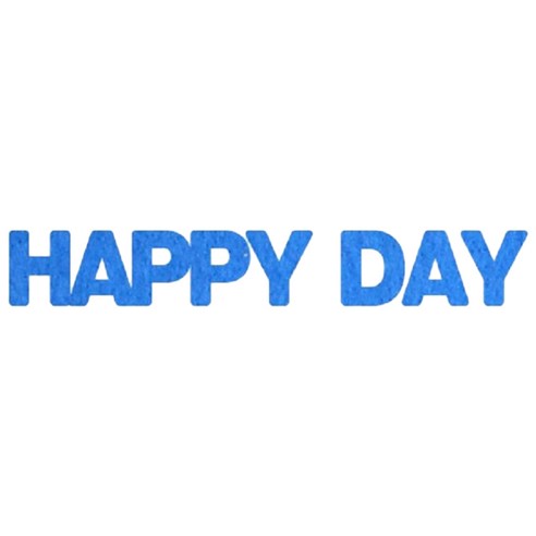 와니데코_접착이니셜 _HAPPY DAY, 블루