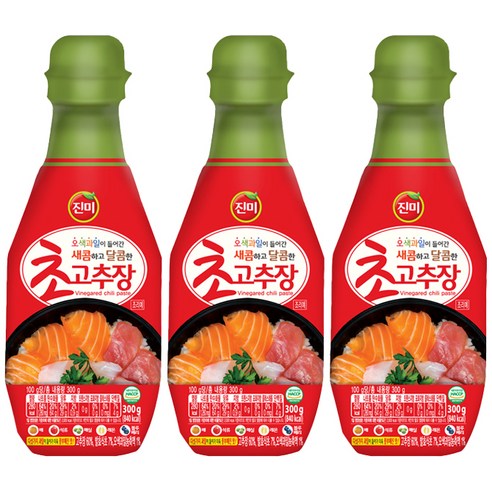 진미 새콤하고 달콤한 초고추장, 300g, 3개