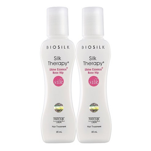 실크테라피 샤인에센스 플러스 로즈힙, 65ml, 2개입