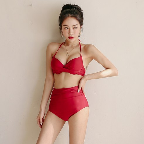 벤디스 왕뽕 섹시 하이웨스트 비키니 수영복 트위기 F303