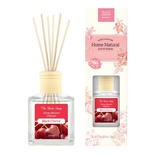 더허브샵 홈내추럴 디퓨저 125ml, 블랙체리