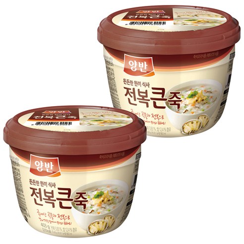 동원 양반 전복 큰 죽, 403g, 2개
