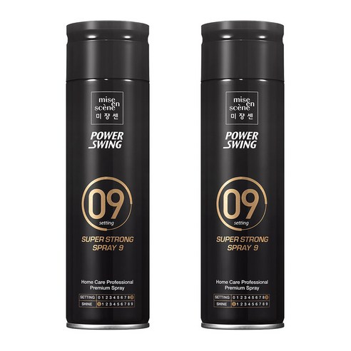 미쟝센 파워스윙 슈퍼 스트롱 스프레이 9, 200ml, 2개