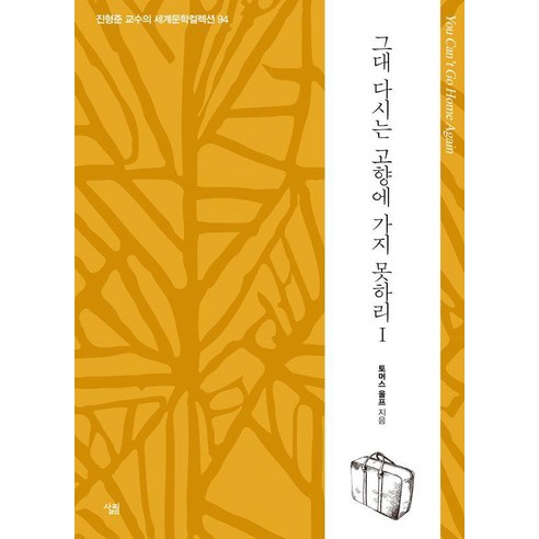 [살림]그대 다시는 고향에 가지 못하리 1 - 생각하는 힘 진형준 교수의 세계문학컬렉션 94, 없음, 살림, 토머스 울프