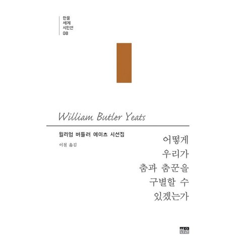 [한울]어떻게 우리가 춤과 춤꾼을 구별할 수 있겠는가 - 한울세계시인선 8, 한울, 윌리엄 버틀러 예이츠